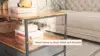 Coffee Table, 39" Coffee Table with Storage & Drawers, 2-Tier Wood Center Table for Living Room, Apartment 6