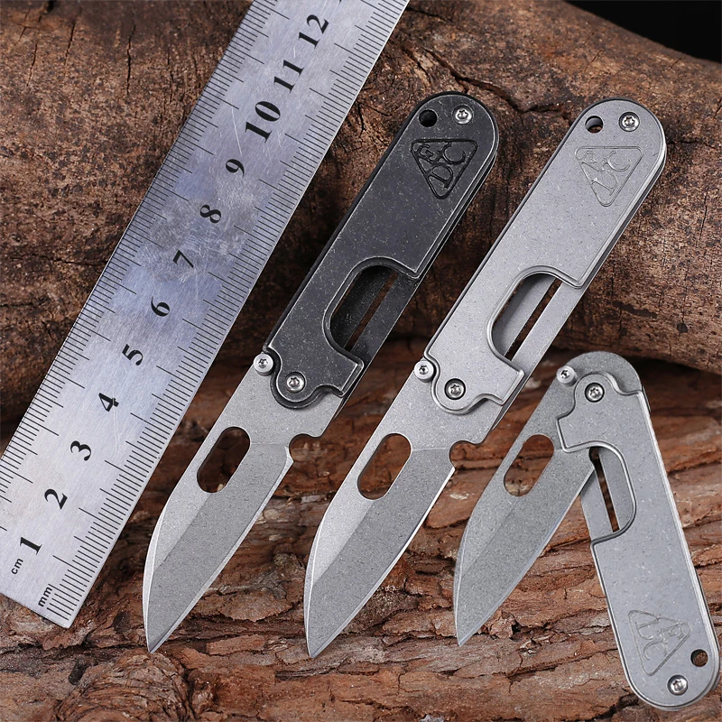 8crSteelPeaMINIFoldingKnifeOutdoorEDCCampingTacticsSelf