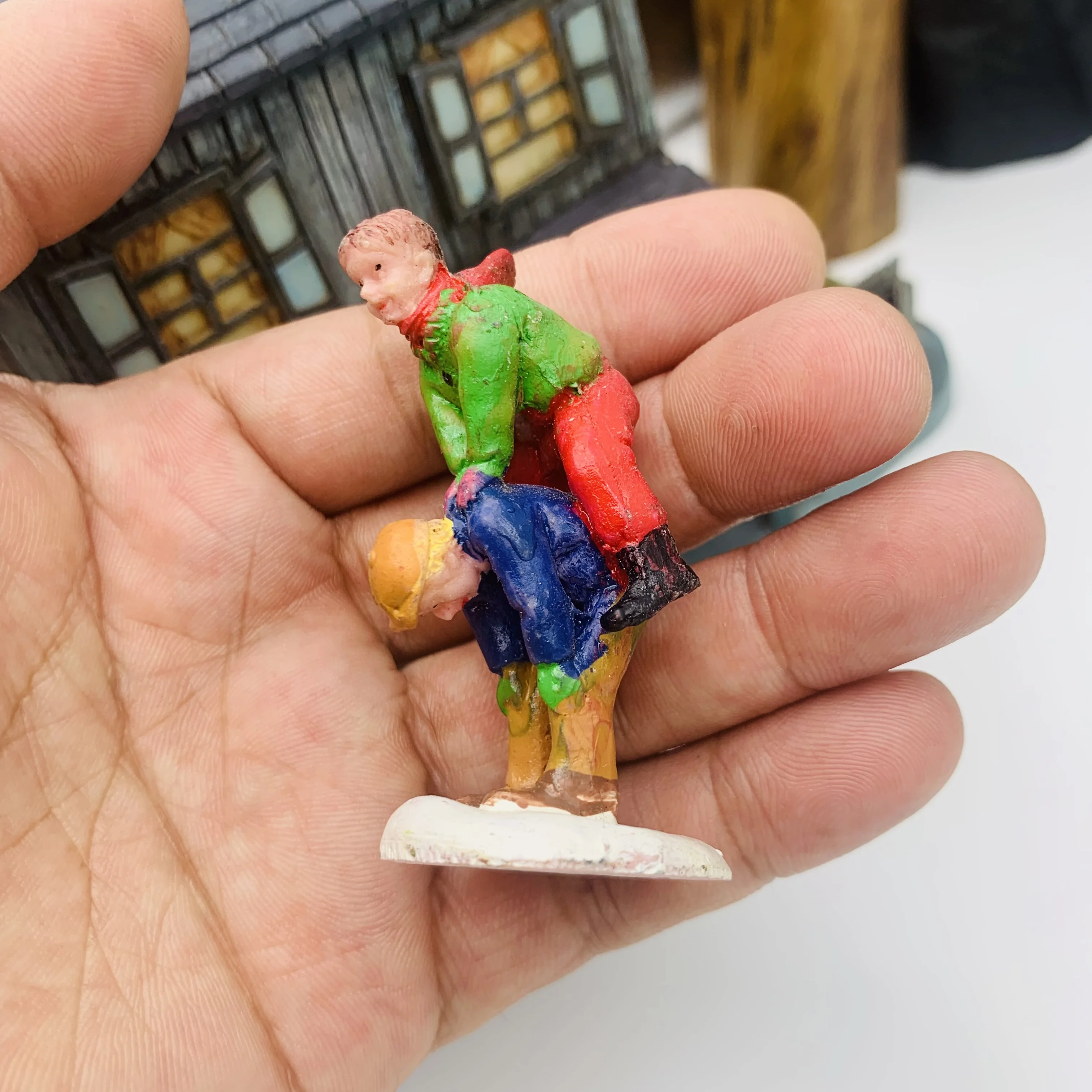 Halloween Christmas Etc. Figurines & Miniatures Sand Table Decoration Articles Handicraft Gifts Desk Sculpture Resin Ornaments Garden Decoration Animal Ornaments