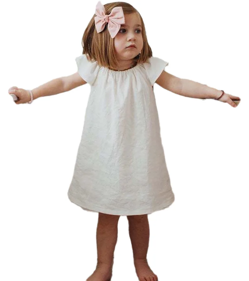 

Dress Girls Dress For Baby Kids Solid Party Dress Up 1-5 Years Toddler Children Birthday Princess Costume 2023