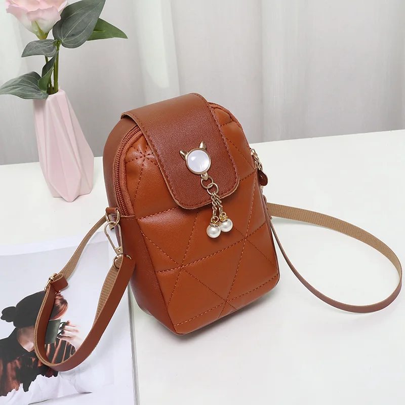 Ladies Bag Embroidered Mobile Phone Casual Lipstick Niche Women's Fashion Versatile Shoulder Bags