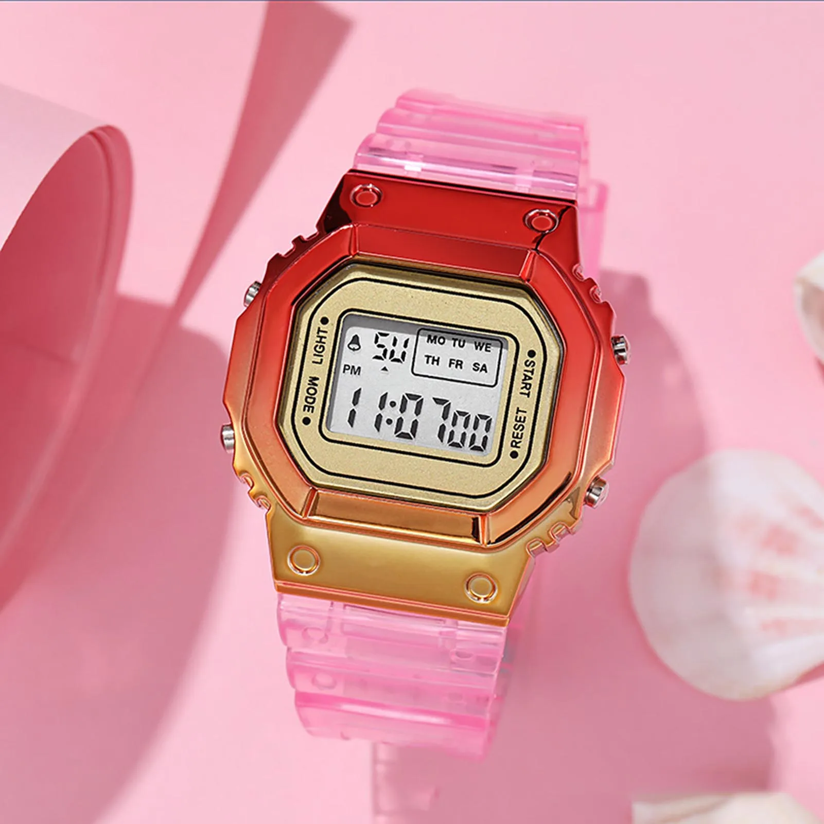 

Children's Sports Digital Watch Square Dial Digital Watch with Alarm Clock/Calendar/Timer for Outdoor Running Hiking