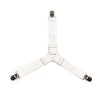 4 Pcs Triangle Bed Sheet Holders Fitted Sheet Clips Adjustable Sheet Suspenders Mattress Gripper Clips for Bed Mattress Cover 5