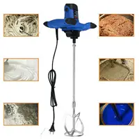 Портативный лопастной миксер 2600 Вт, 6 скоростей, электрическая мешалка, дрель, инструмент для перемешивания растворов, краски, цемента, штукатурки — изображение 6