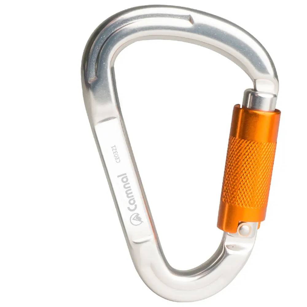 

25KN Outdoor Mountaineering Kayak Bungee Rescue Climbing Protection Lock Carabiner Aviation Aluminum Safety Automatic Lock