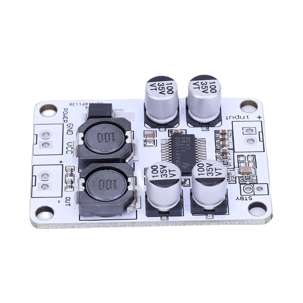 TPA3110 PBTL 모노 음성 증폭기 모듈 30W 디지털 사운드 증폭기 모듈 DC 8-26V 스피커 전자 DIY 키트