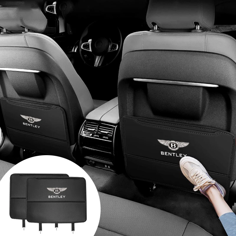Luxe Auto Stoelbescherming - Oranje sportief lederen design