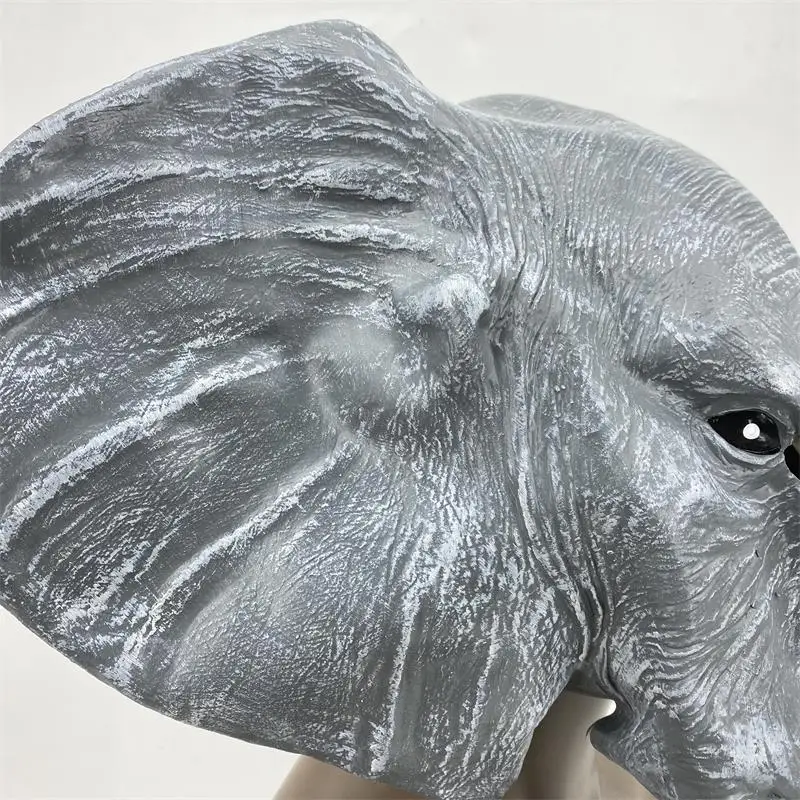 아프리카 코끼리 마스크, 할로윈 동물 코끼리 마스크, 아시아 코끼리 헤드기어, 크리에이티브 스푸프 라텍스 마스크, 파티 마스크