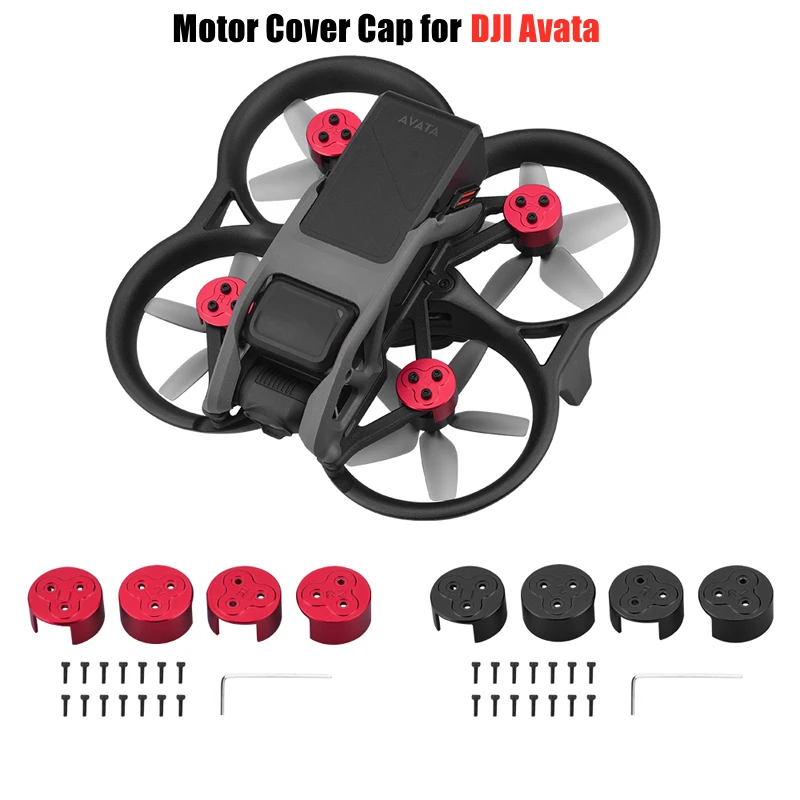 Motor Cover Cap for DJI Avata Droen Aluminum Alloy Protection Guard Dust-proof Engine Protector Anti-scratch Accessories cnc aluminum radiator side cover guard cap decoration protector for honda rebel cmx 300 500 cmx300 cmx500 2017 2018 2019