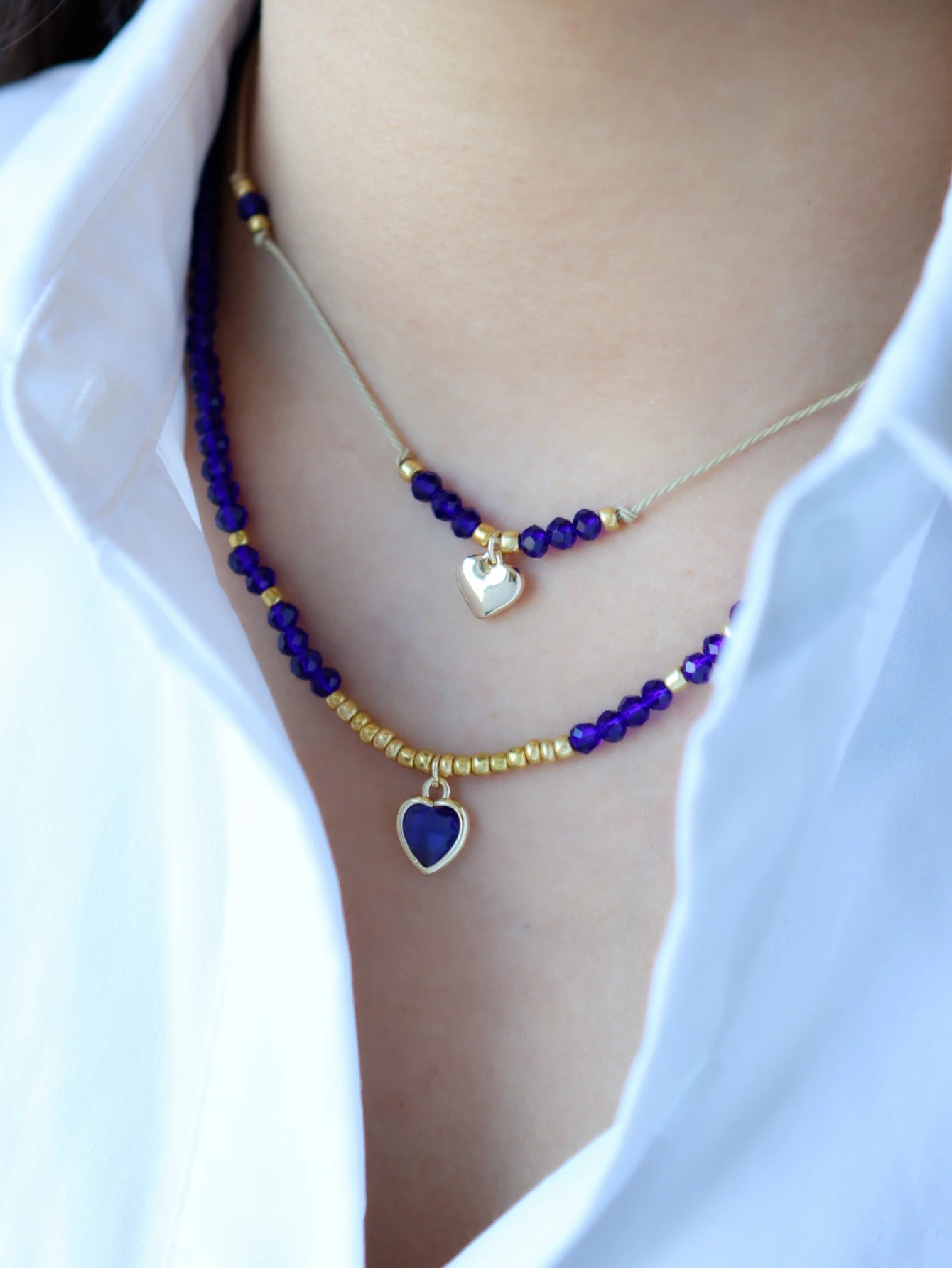 Klein Necklace Artificial Crystal Bead Women