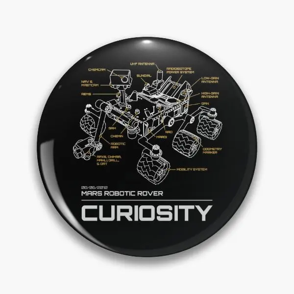 Curiosity-Rover-Schematic-T-Shirt-Soft-Button-Pin-Creative-Collar-Hat ...