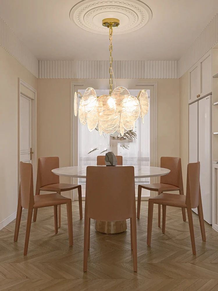 Nordic Vintage Modern Glass Chandelier Lights Led Home Appliance Dining Room Lamparas Hanging Lamps over Dining Table Lustres