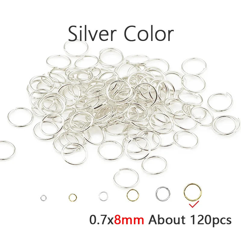 Gold-Plated Brass Jump Rings for Jewelry Making and Crafting