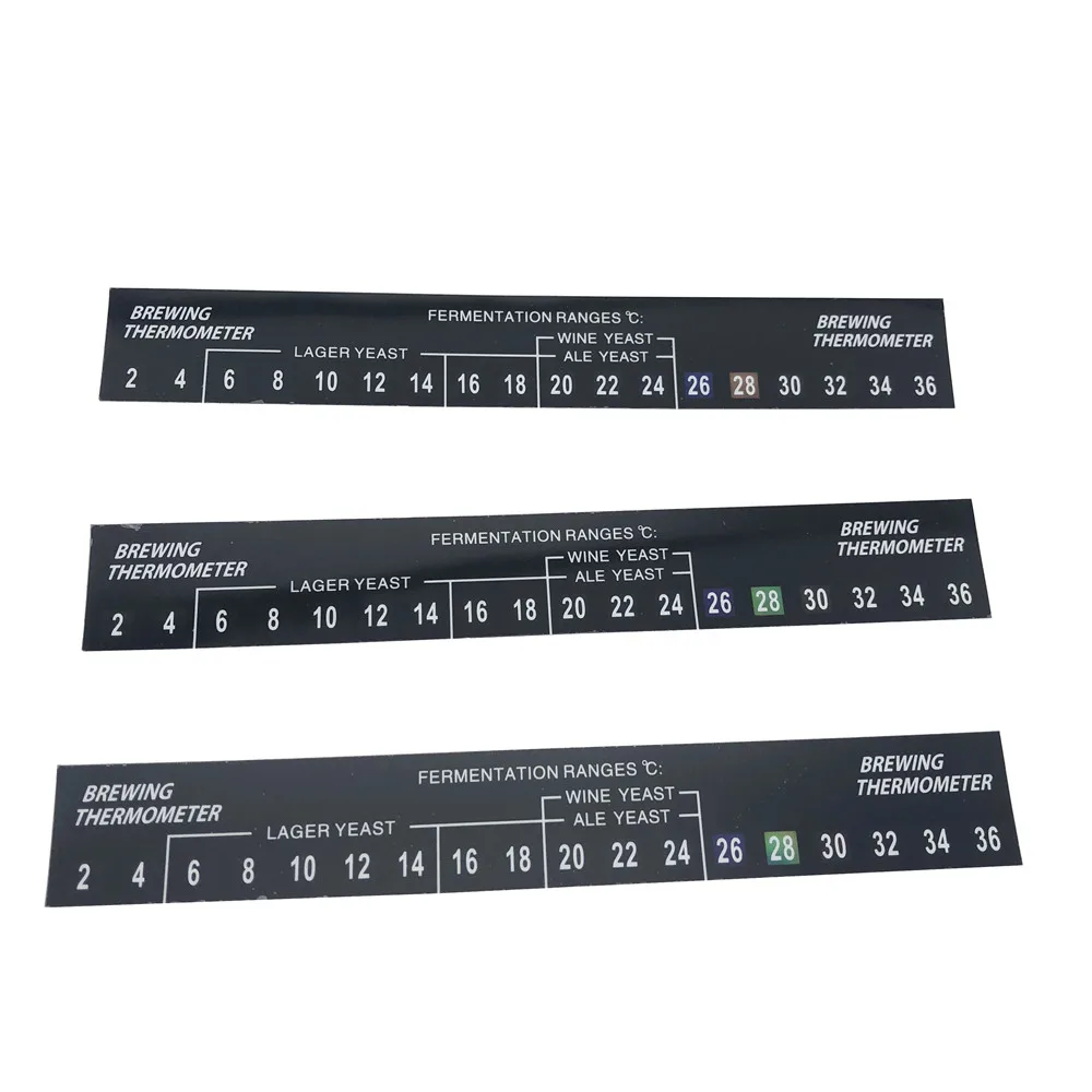 Self Adhesive Thermometer Digital Stick Thermometer 2-36 ℃ Fermentor LCD Thermometer Home Brewing Beer Spirits Wine Temperature