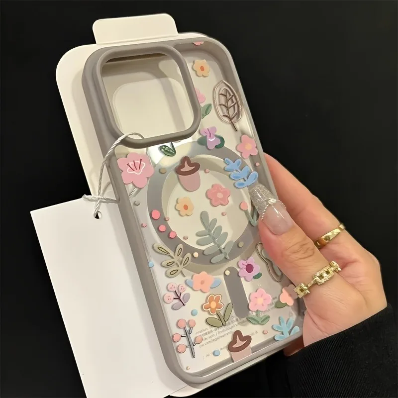 Magnetic Transparent Phone Case with Magsafe Wireless Charging Support