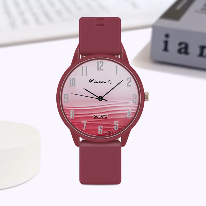 

Fashion Lady Hot Sales Watches Leisure Grey Digital Simple Women Quartz Watch Sports Silicone Strap Ladies Clock Wristwatches