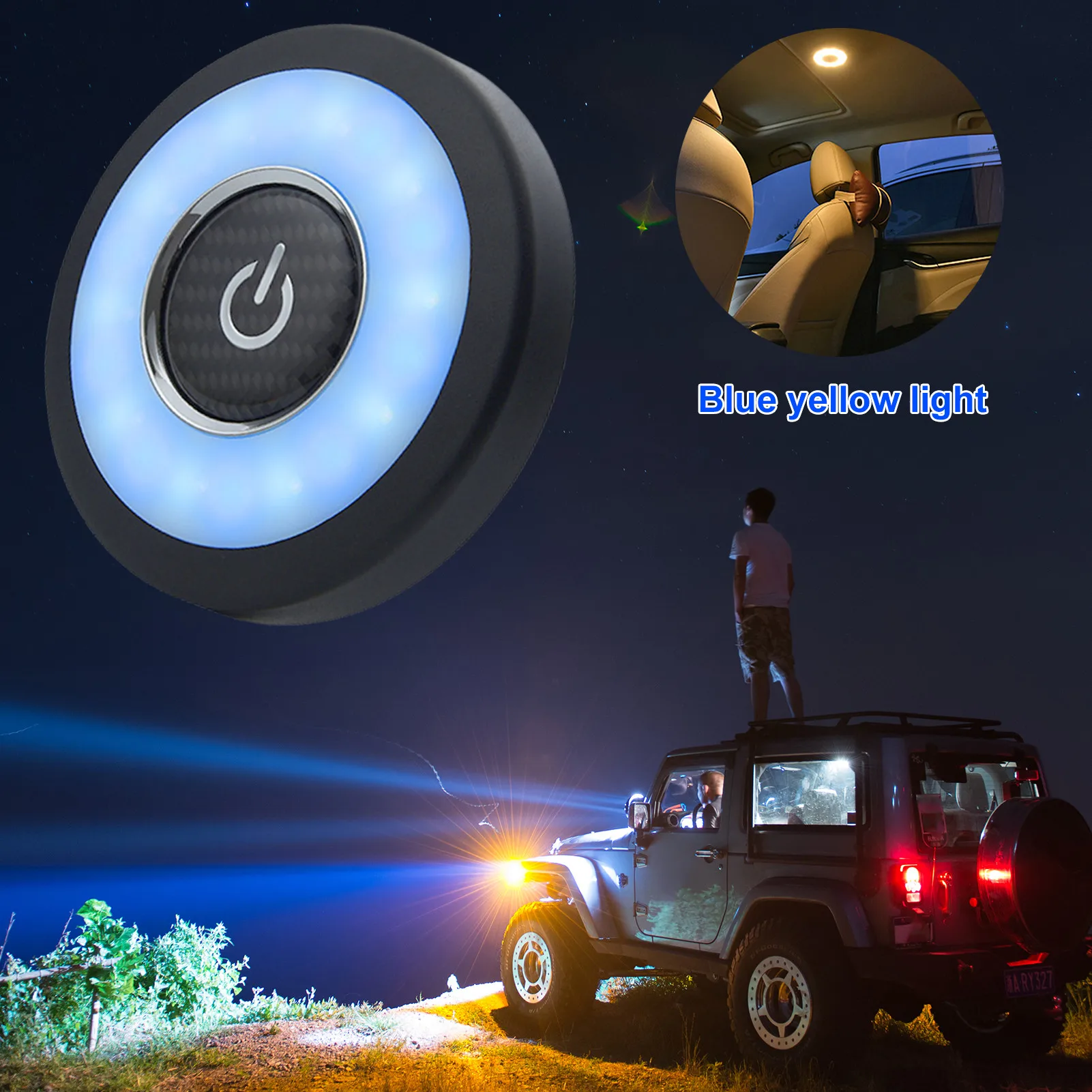 Car Ceiling Light Wireless Led USB Car Interior Ceiling Dome Light