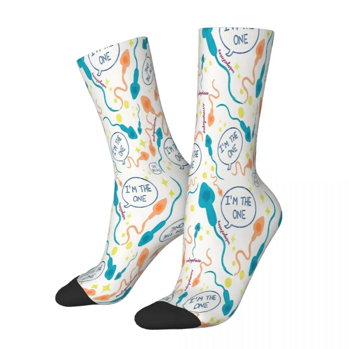 

I'm The One Pattern Doctor Medical Nurse Hospital Socks Male Mens Women Winter Stockings Hip Hop