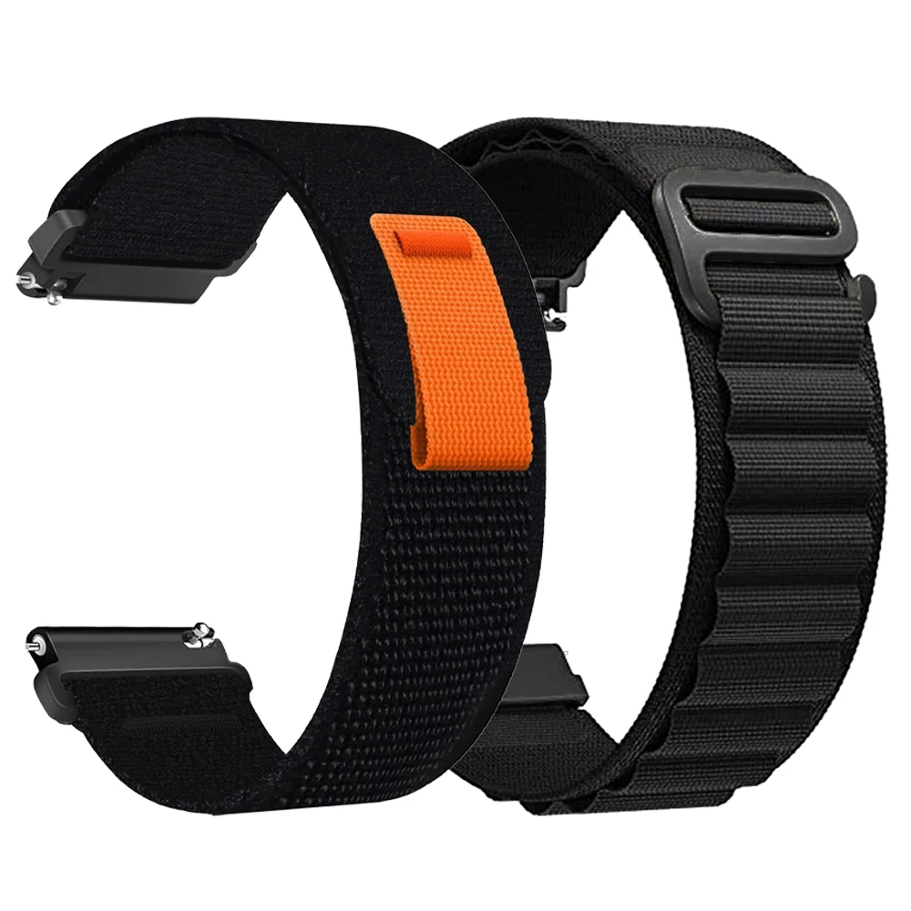 Premium Nylon Sport Loop Watch Band, Adjustable Strap, Universal Fit