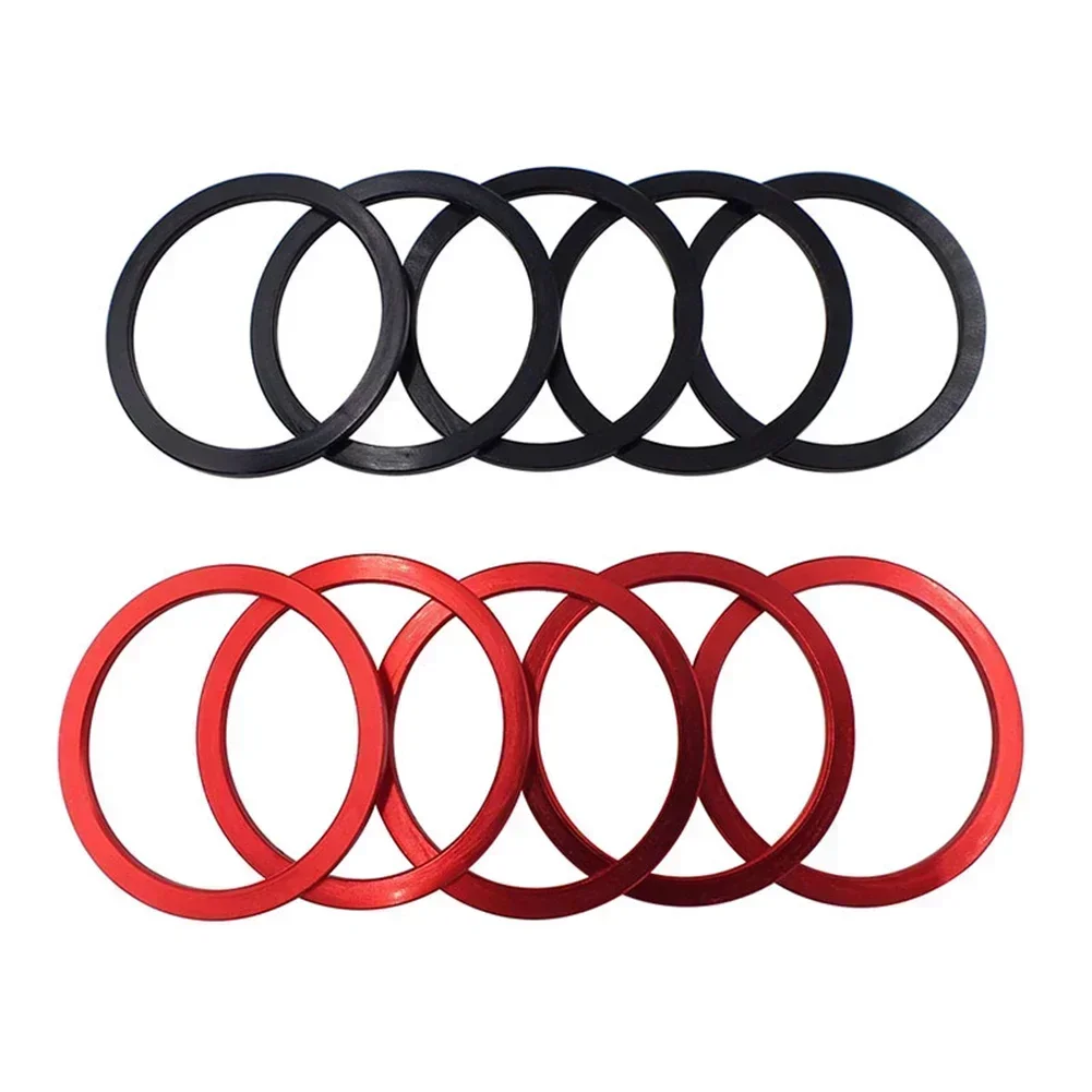 Bicycle Bottom Bracket Washer Center Axle Washer Cassette Spacer 1/1.5/2/2.5/3mm Aluminum Alloy Bike Hub Washer Bottom Bracket