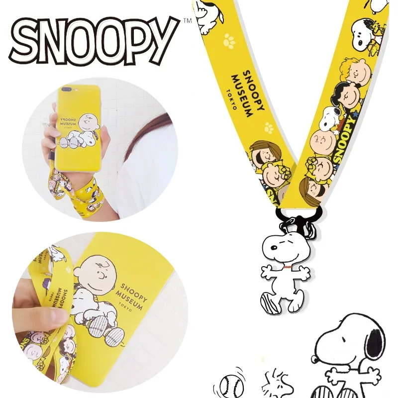 Kawaii-Snoopy-Mobile-Phone-Lanyard-Cute-Cartoon-Keychain-ID-Card-Phone ...