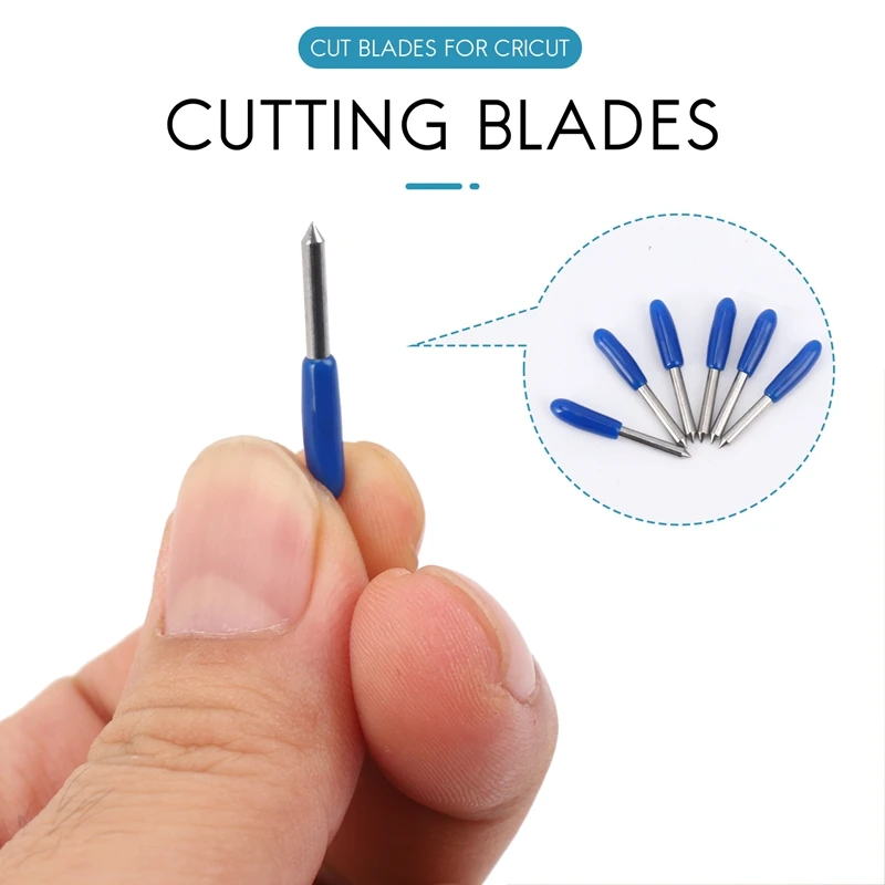 50PCS Deep Cut Blades For Cricut Explore Air 2 Air Maker Expression Vinyl Fabric 60 Degree Cutting Blades Replacement