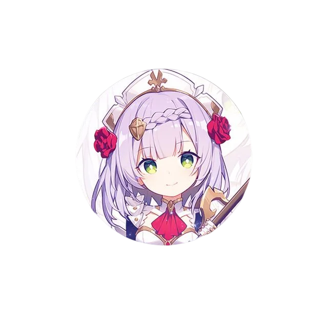 58mm Game Genshin Impact Brooch Pins Anime Badge Cosplay Ganyu Xiao Zhongli  Accessories For Clothes Backpack Decoration Gift Noelle
