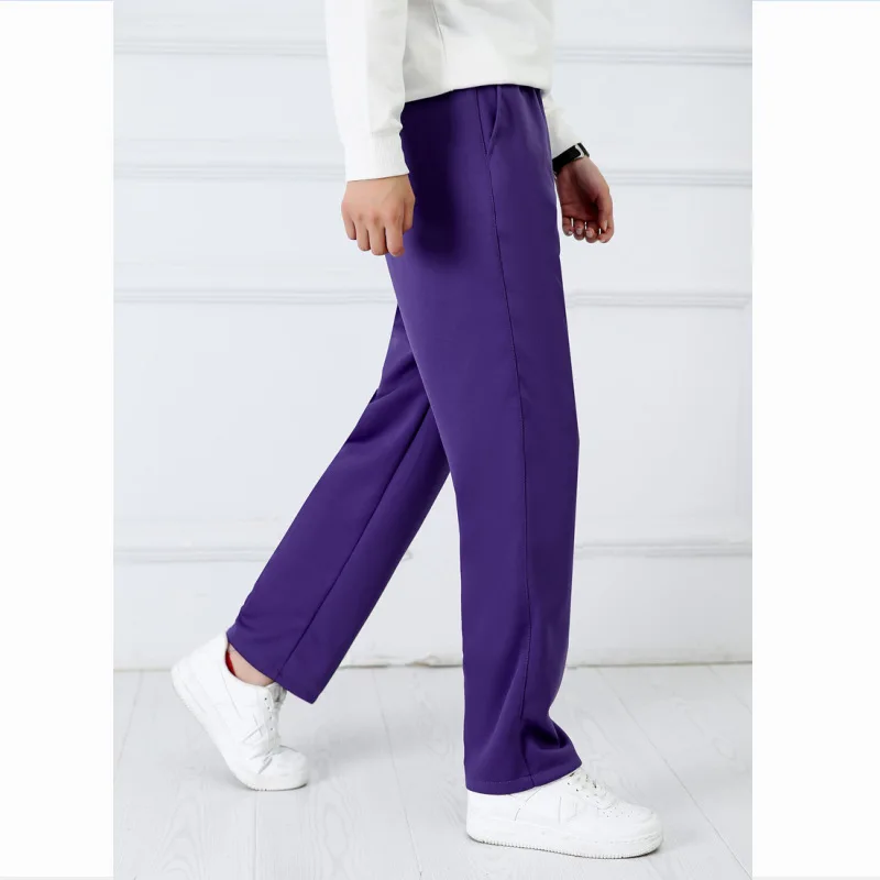 mens active wear pants Purple Unisex New Track Pants Casual Sweatpants mens Striped Bastic Trousers Straight Pants Joggers Simple Work Pants gym joggers Sweatpants