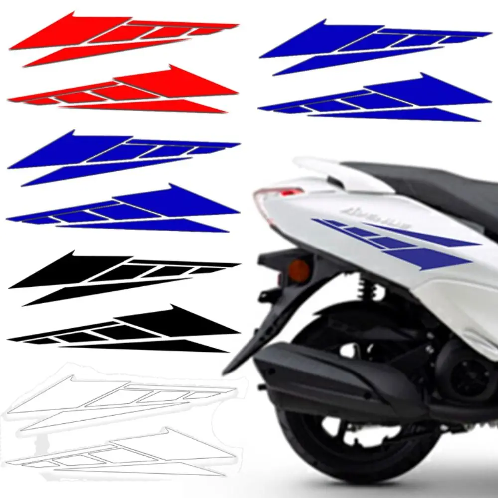 Multicolor Motorcycle Decorative Sticker PET Modification Ornament Refitting Stickers Dust-proof Anti Scratch Tail Box Decals 20x10mm hologram orignal authentic sticker warranty tamper proof void seal