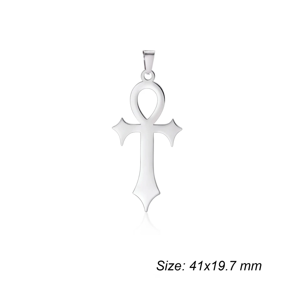 Wholesale Stainless Steel Tree-Shaped Cross Charms for Jewelry Making - Elegant Pendant Accessories