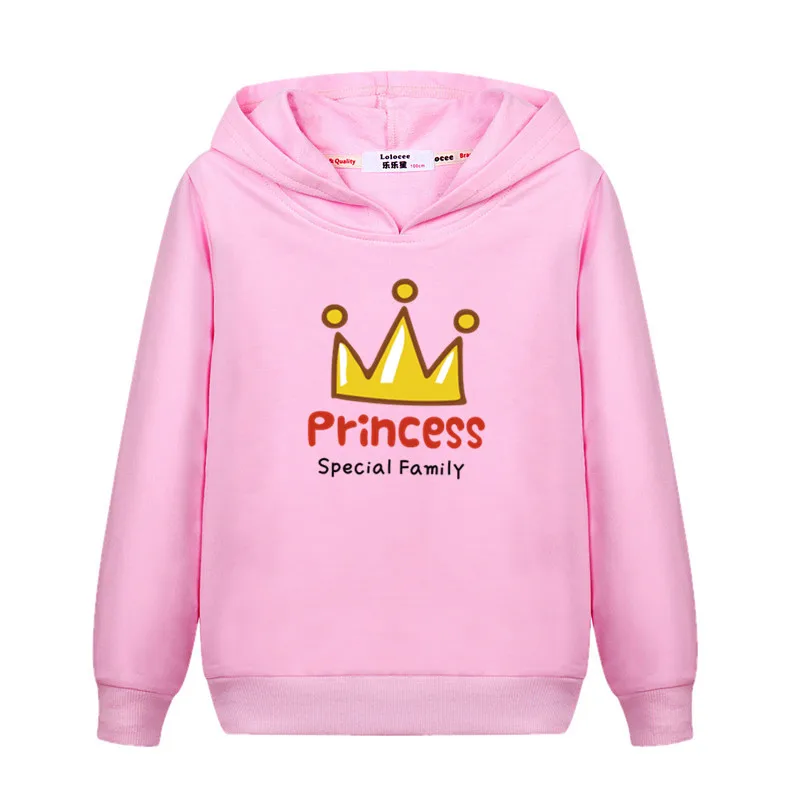 

Aimi Lakana Crown Princess Hoodie Little Girls Spring Autumn Wear Pullover Long Sleeve Cotton Sweatshirt Cartoon Clothes