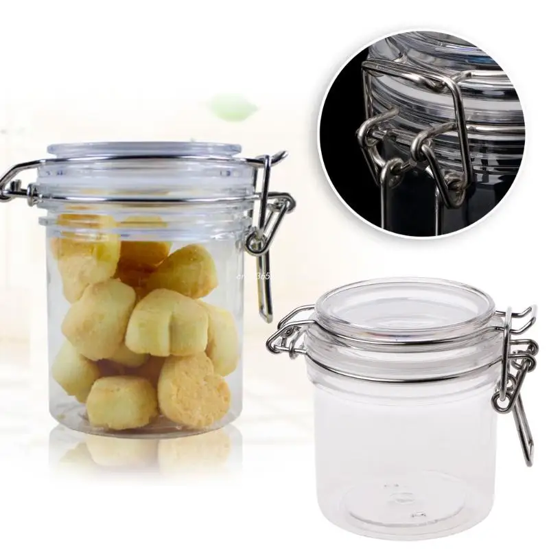PETP  Storage Milk Powder Box Clamp Lid Air Tight Sealed Locking Jar Kitchen Dropship 5