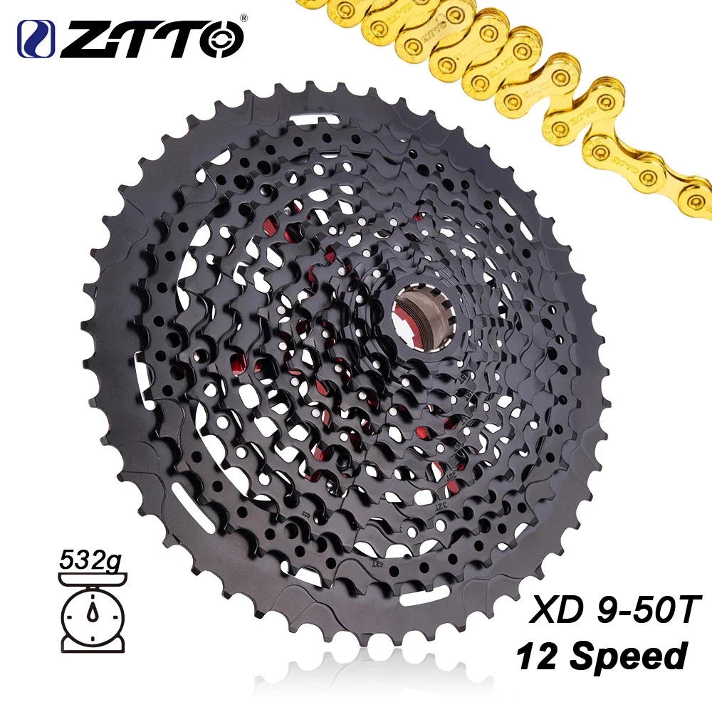 ZTTO MTB 12S 9-50T XD Cassette 9T XD Cassette 12 Speed Freewheel Sprocket K7