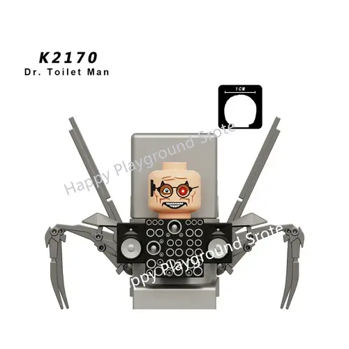 New KDL SWAT Skibidi Toilet Man Figures Anime Block Toys TvMan Titan Cameraman Speakerman Bricks Model Toy Birthday Gift - Image 12