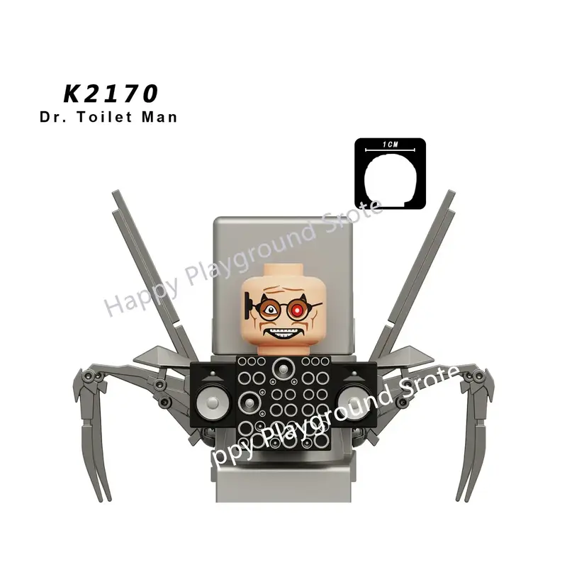 New KDL SWAT Skibidi Toilet Man Figures Anime Block Toys TvMan Titan Cameraman Speakerman Bricks Model Toy Birthday Gift - Image 12