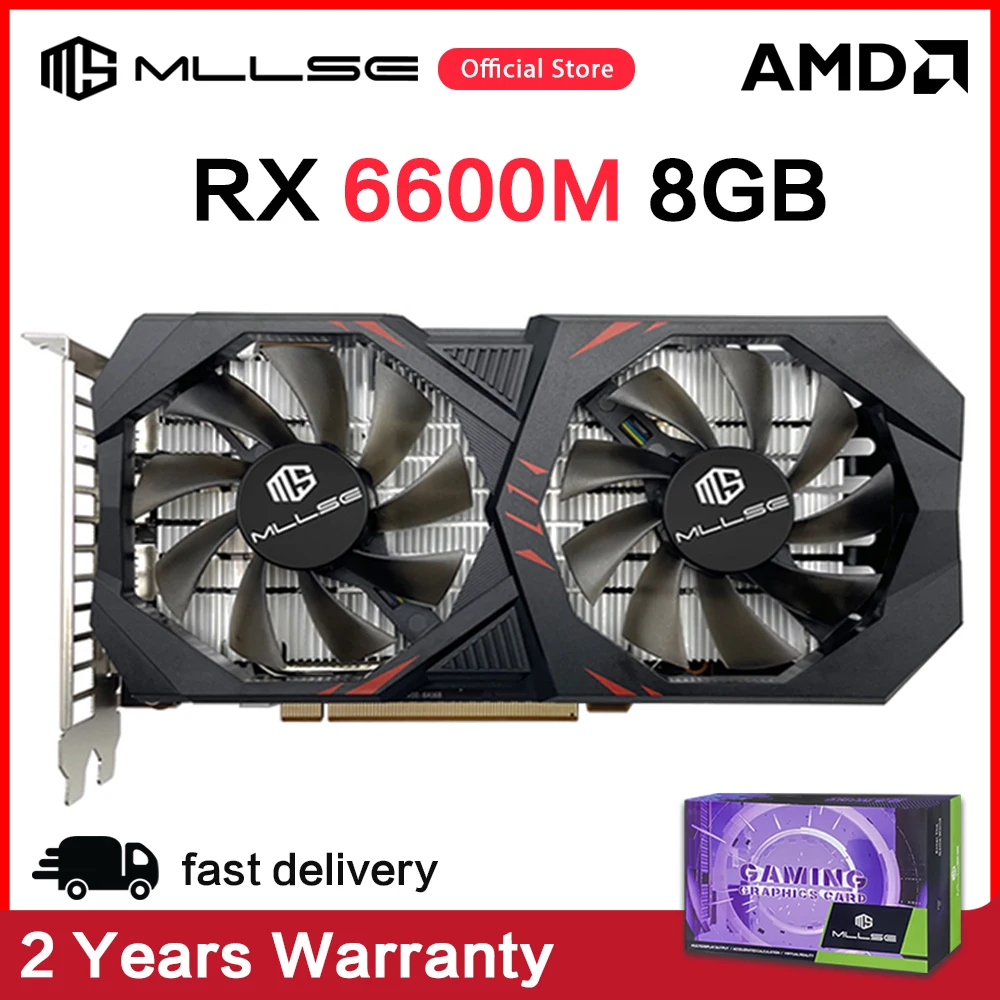 MLLSE AMD Radeon RX 6600M 8GB Game Graphics Card GDDR6 128Bit 7nm Video  card Support Desktop CPU placa de video rx6600m 8g