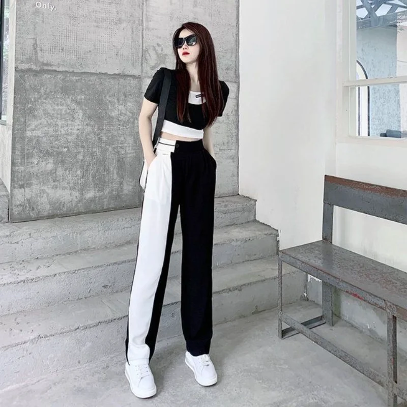 Women's Wholesale Factory Winter Drawcord High-Waist Sports Women's Loose  Straight Sweatpants Jogger Casual Sweatpants with Side Pockets - China  Straight Leg Pants and Casual Wear price