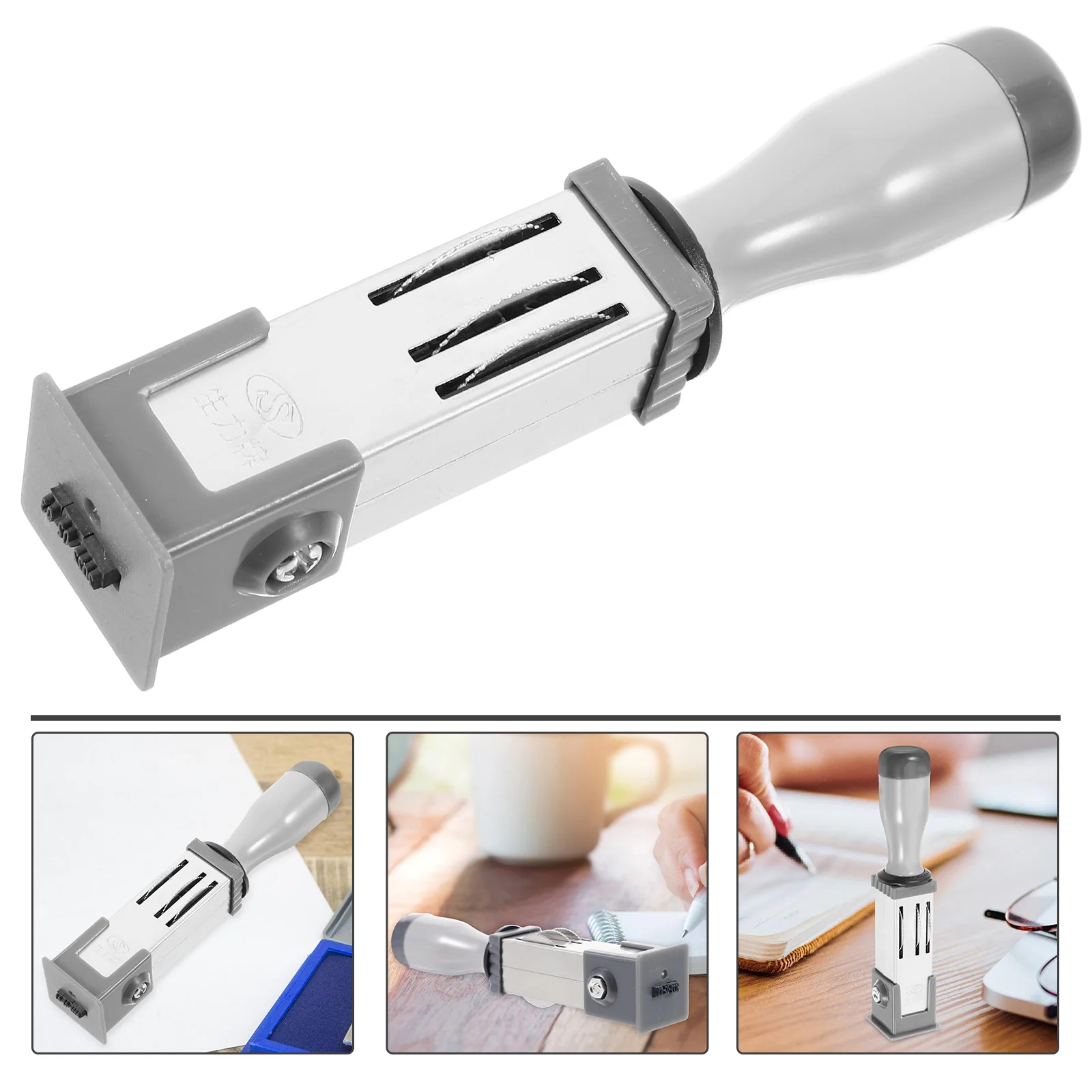 손잡이 날짜 롤러 스탬프, 빈티지 카드 만들기, DIY 스크랩북 플래너, 저널 스탬프, 카와이 문구 사무용품