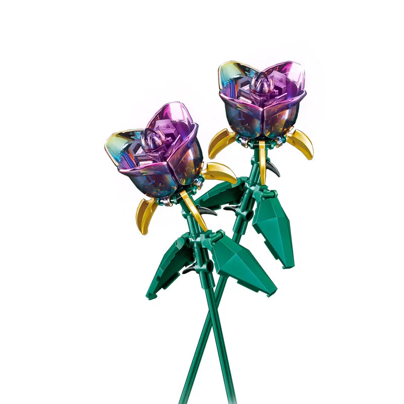 2 pcs Black Rose