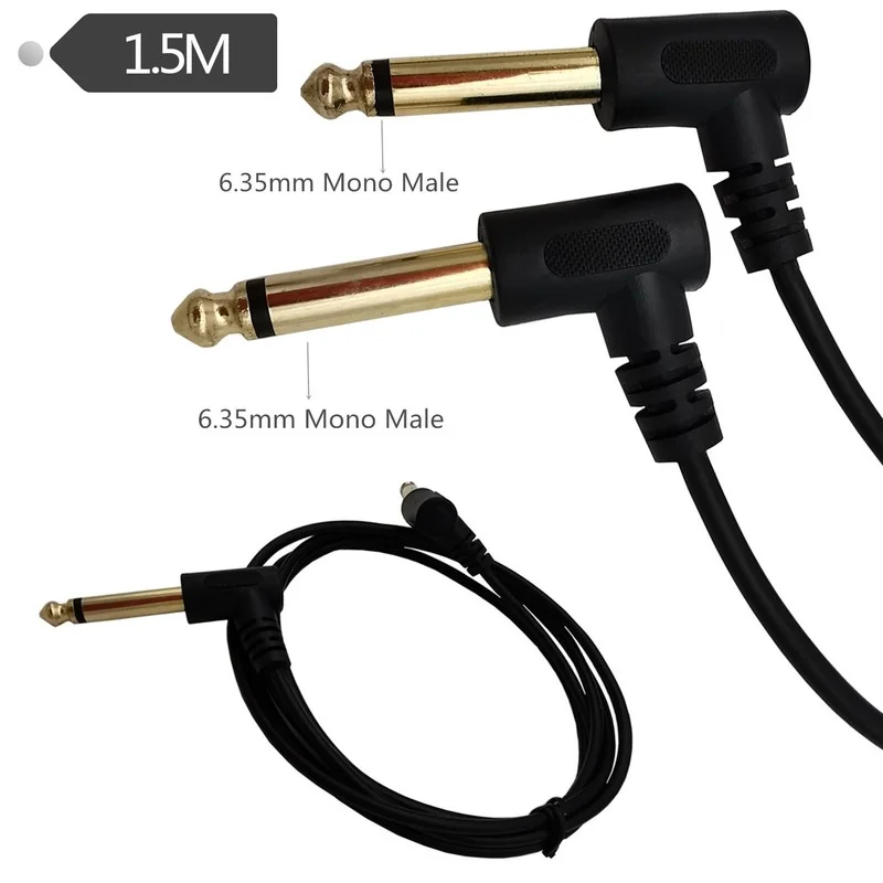 

Gold-plated Curved 6.5mm Audio Cable Male To Male Audio Mixer Amplifier Microphone 6.35mm Electric Guitar Cable