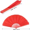 Bamboo Hands Fan Tai Chi Performance Fan Martial Arts Fan Kung Fu Fans Cosplay Fan Black Cover China Many Pattern 5