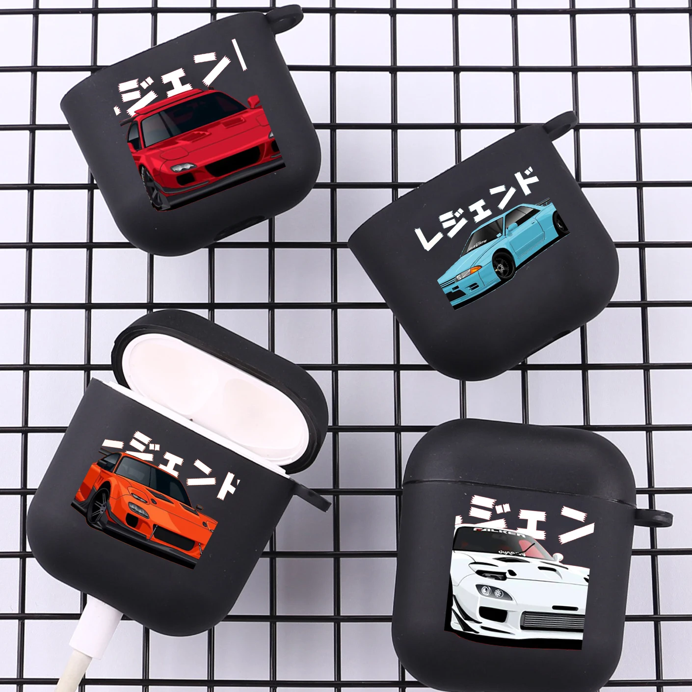 Coque pour Airpods 2e génération, motif manette de jeu mignon cool