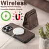 Magnetic 2-in-1 Card Holder Wallet Leather Phone Case Compatible with MagSafe Wireless Charging for iPhone 16ProMax 15Plus 14 13 3