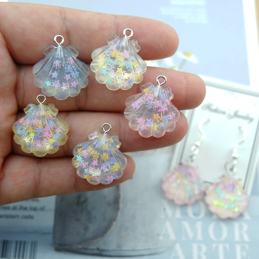 Großhandel Nette Shell Charms für Schmuck Machen Diy Ohrring Armband Anhänger Zubehör Erkenntnisse Telefon Machen Groß – Detail 1