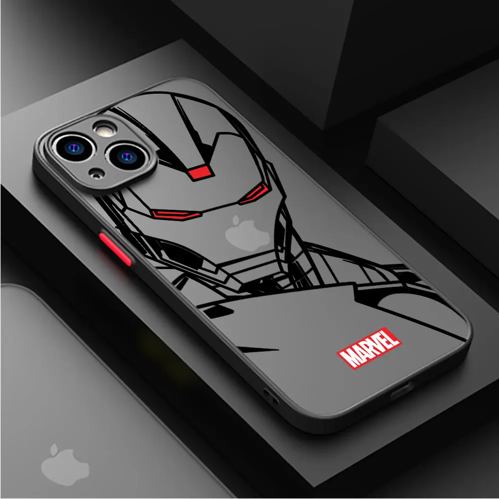 Custodia Per Telefono Per Iphone Xs Max 7 8 Plus 12 11 Pro Se 14 Pro Max 15 Pro Xr 13 Mini Marvel Thunder Cover Opaca Antiurto In Silicone
