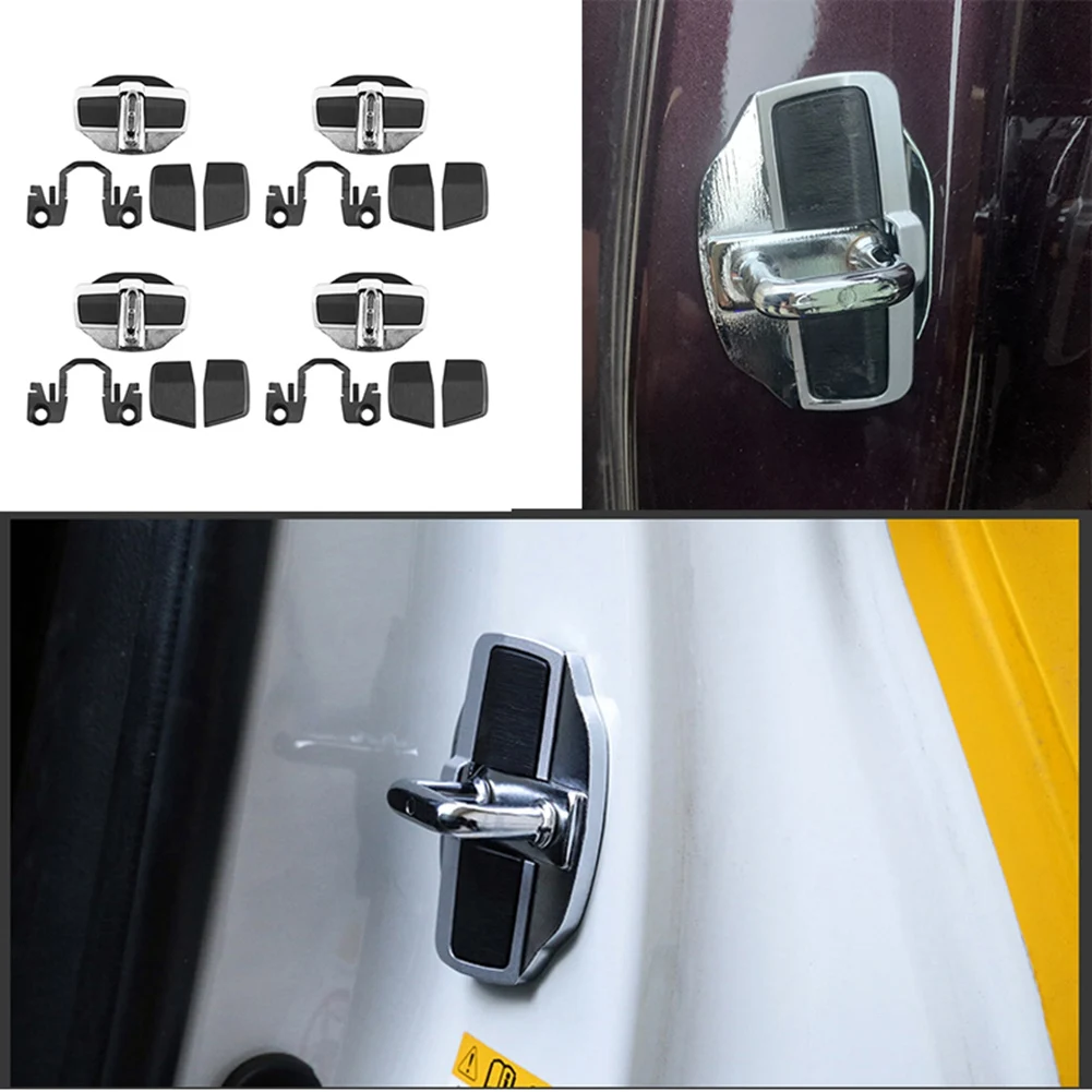 

4 Sets TRD Door Stabilizer Door Lock Protector Latches Stopper Covers for Honda Accord Civic CRV HRV Odyssey
