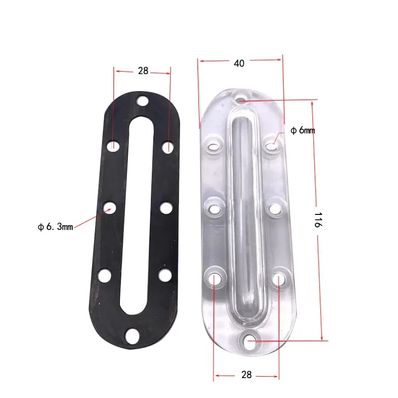Oil Sight Glass of Screw Oil Level Gauge Compressor de ar Spool Pump Vacuum Pump Oil Label H150 Indicador Elíptico
