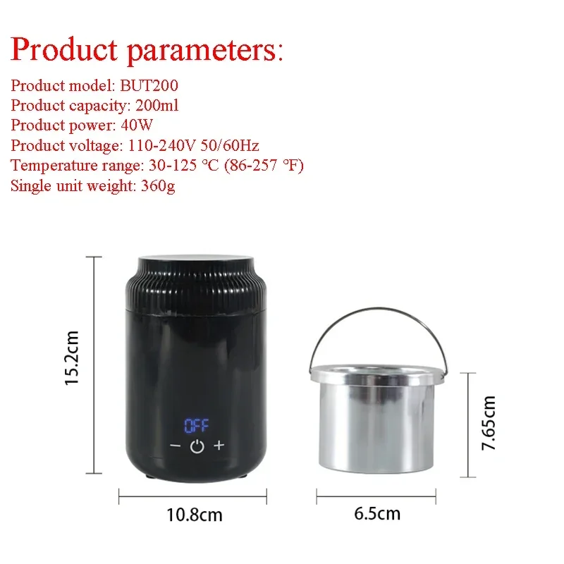 Wax Heater Hair Removal Beauty Equipment 40W Touch Control Therapy Machine