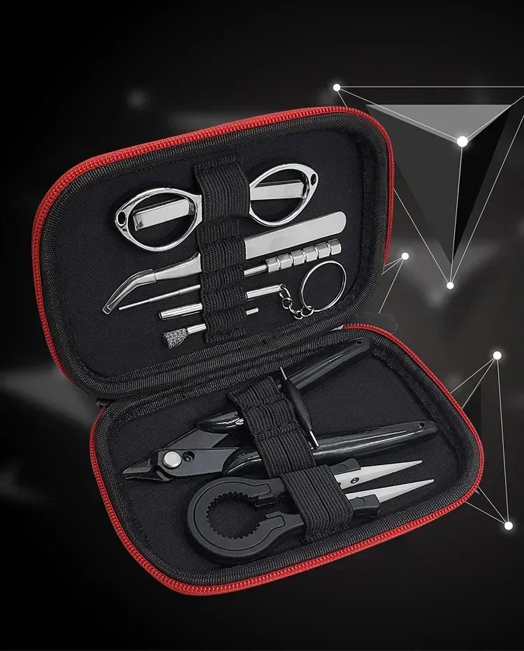 DIY E-Cigarette Tools Bag with Vape Cotton Electronic Cigarette Organic Cotton Heating Wire Bacon Cotton for OBS ENGINE RTA Kit - 5
