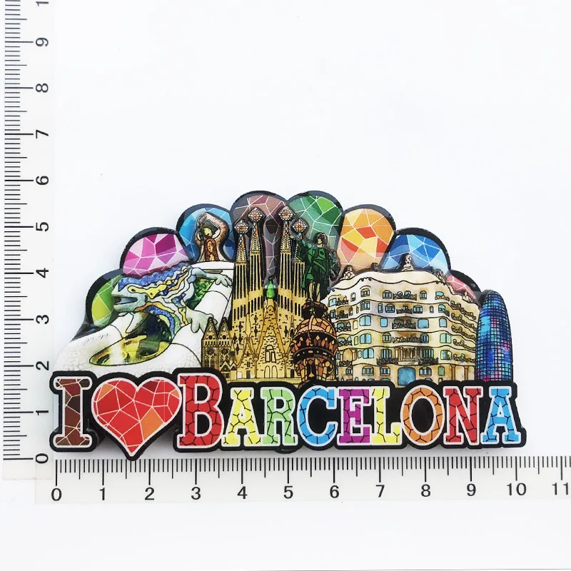 

Barcelona Creative,Travel,Commemorate,Crafts,3D,Ornaments,Magnetism,Resin Material,Refrigerator Stickers